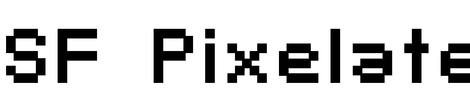 SF Pixelate Bold Font Download Free
